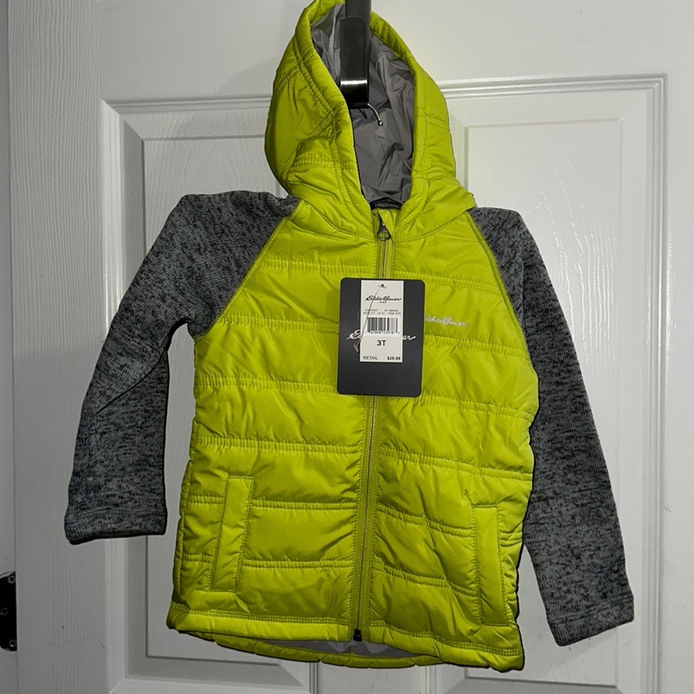 Eddie Bauer Boys Full Zip Hooded Jacket New With Tags Size 3T